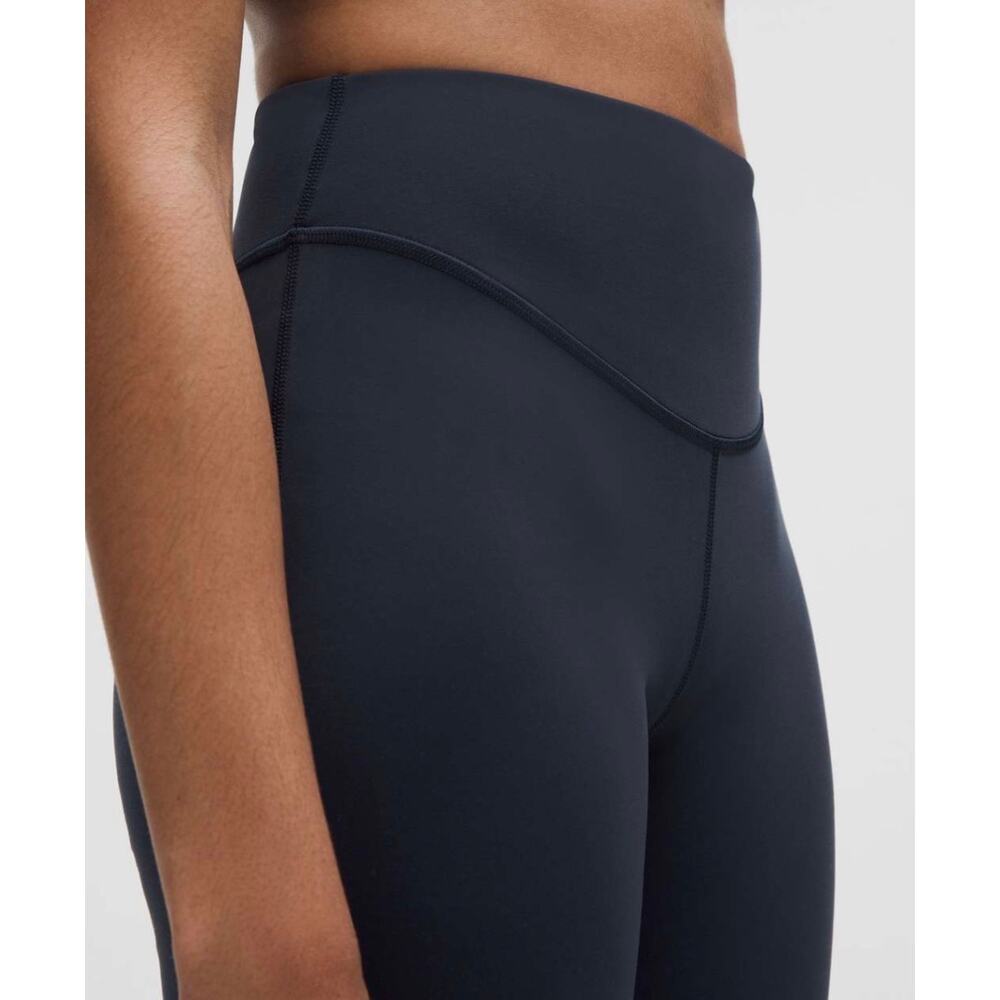 Lululemon Wunder Under SmoothCover Ruched Pant True Navy Size 12 Athletic Gym - Picture 4 of 13